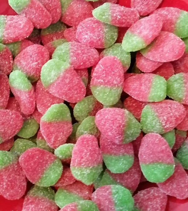 fraises sucrées gélifiées