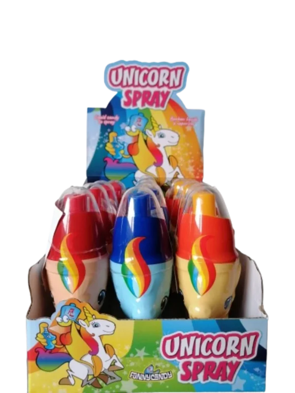 presentoir spray licorne